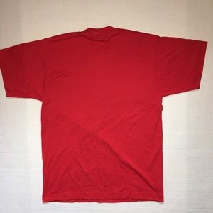 plain red tee